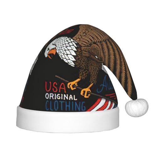 zkyfll US-amerikanischer patriotischer Adlerhut mit amerikanischer Flagge, kleine Größe, Weihnachtsgeschenke, lustiger Weihnachtshut, Partyhut von zkyfll