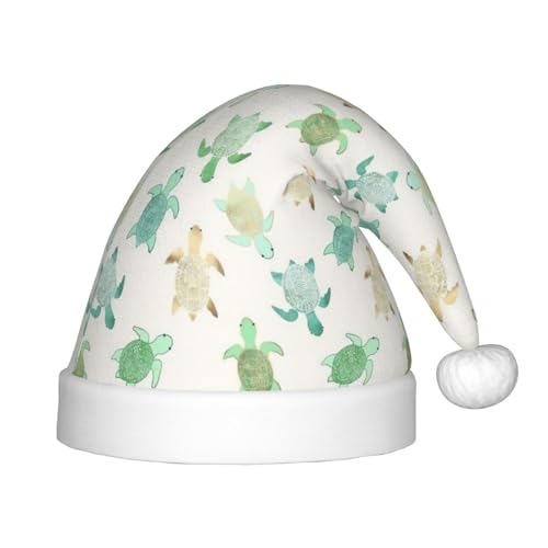 zkyfll Weihnachtsmann-Hut mit Schildkrötenmuster, kleine Größe, Weihnachtsgeschenke, lustiger Weihnachtshut, Partyhut zkyfll Weihnachtsmann-Hut mit Schildkrötenmuster, kleine Größe, Weihnachtsgeschenke, lustiger Weihnachtshut, Partyhut von zkyfll