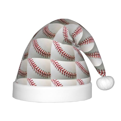 zkyfll Weihnachtsmütze mit Baseball-Motiv, kleine Größe, Weihnachtsgeschenke, Plüsch, lustige Weihnachtsmütze, Party von zkyfll