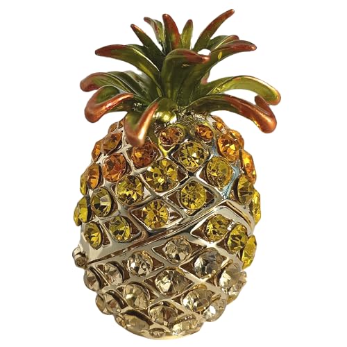 zltSunshine Elegante Emaille voller Diamant Ananas dekorative Schmuckschatulle Schmuckkästchen Schmuckbehälter Favorit Ananas Schatz Sammlung Aufbewahrungsbox Gold zltSunshine Elegante Emaille voller Diamant Ananas dekorative Schmuckschatulle Schmuckkästchen Schmuckbehälter Favorit Ananas Schatz Sammlung Aufbewahrungsbox Gold von zltSunshine