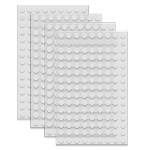 zoerbufan Klettpunkte Selbstklebend 10 mm, Klett Klebepunkte 270 Paar, Self Adhesive Klebend Klettverschluss für Handwerk auf Papier, Kunststoff, Glas, Leder, Metall (Transparent) von zoerbufan