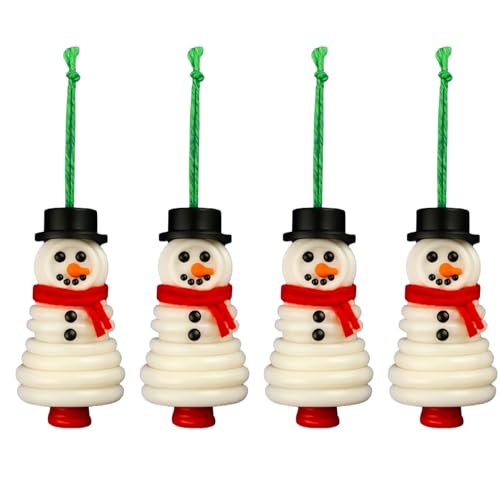 Button Ornament Kits, DIY Button Snowman Ornament Kit with Santa/Angel/Tree, Fun Buttons Christmas Ornaments Kits for Holiday Decorations and Gift Making (AA) von zoocco