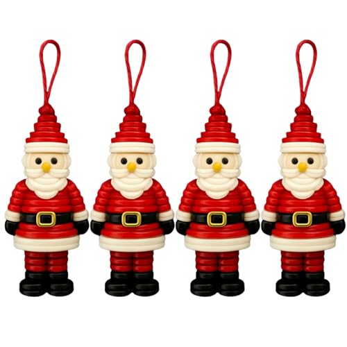 Button Ornament Kits, DIY Button Snowman Ornament Kit with Santa/Angel/Tree, Fun Buttons Christmas Ornaments Kits for Holiday Decorations and Gift Making (BA) von zoocco