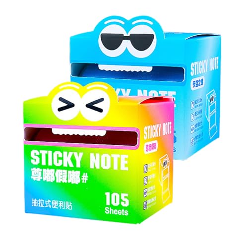 Monster Sticky Notes, Translucent Sticky Notes, Funny To Do List Memo Pads for School, Office, Home (AB) von zoocco