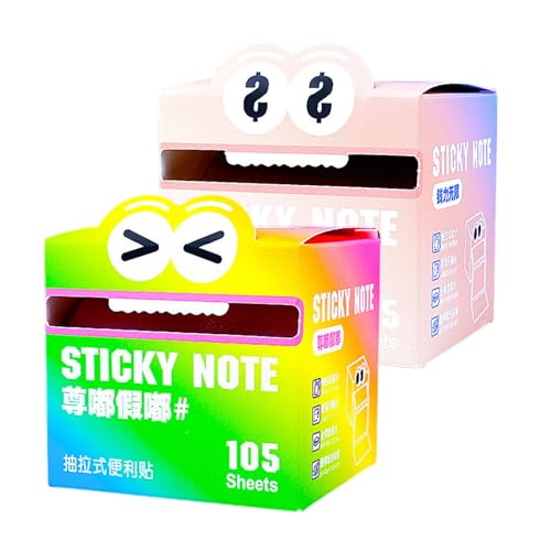 Monster Sticky Notes, Translucent Sticky Notes, Funny To Do List Memo Pads for School, Office, Home (AC) von zoocco