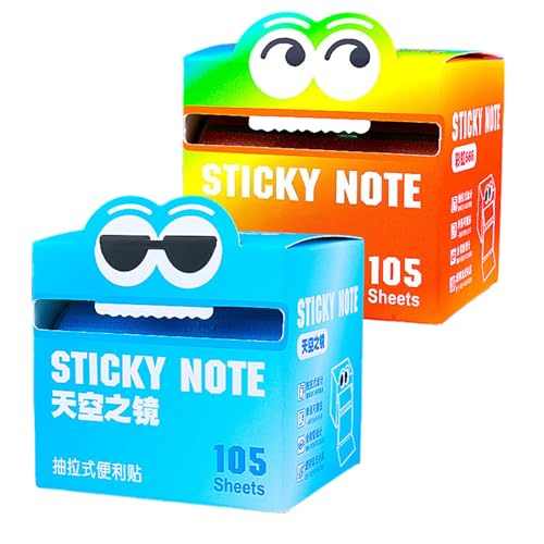 Monster Sticky Notes, Translucent Sticky Notes, Funny To Do List Memo Pads for School, Office, Home (BF) von zoocco
