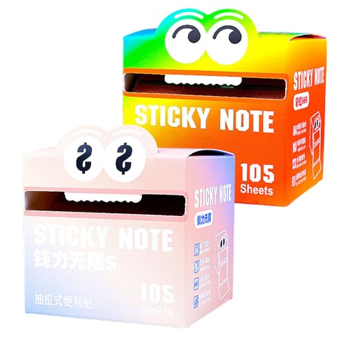Monster Sticky Notes, Translucent Sticky Notes, Funny To Do List Memo Pads for School, Office, Home (CF) von zoocco