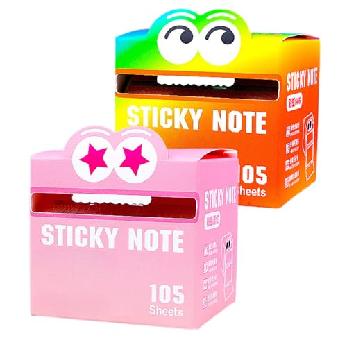 Monster Sticky Notes, Translucent Sticky Notes, Funny To Do List Memo Pads for School, Office, Home (EF) von zoocco
