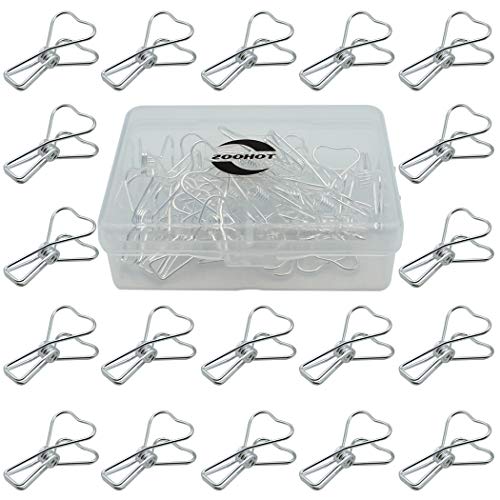Zoohot 25 Stück Silber Klammern Papier Metall Clips Büroklammern Vielzweckklammern für Notizen Briefpapier Clip Bürobedarf Zoohot 25 Stück Silber Klammern Papier Metall Clips Büroklammern Vielzweckklammern für Notizen Briefpapier Clip Bürobedarf von zoohot