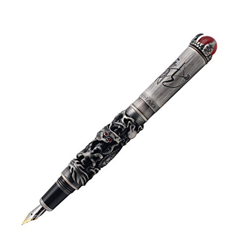 Zoohot 3D Jinhao Drache Füllfederhalter feine Feder Unterschrift Kalligraphie Business-Geschenk-Stifte - schwarz Zoohot 3D Jinhao Drache Füllfederhalter feine Feder Unterschrift Kalligraphie Business-Geschenk-Stifte - schwarz von zoohot