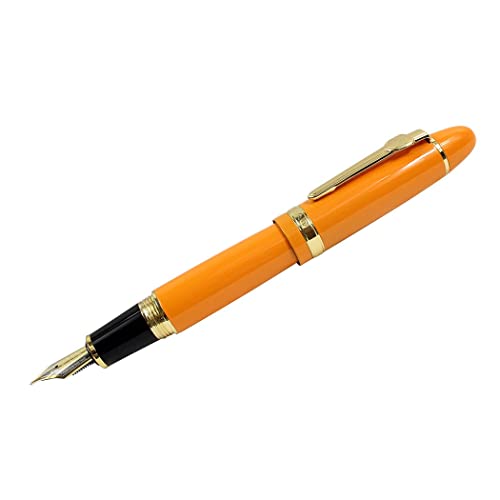 Zoohot Jinhao 159 Füllfederhalter Goldverzierung mittlere Spitze schwerer Stift - Orange von zoohot