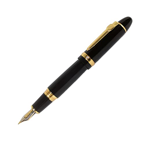 zohot Jinhao 159 Füllfederhalter, schwarzer Lack (Gold) von zoohot