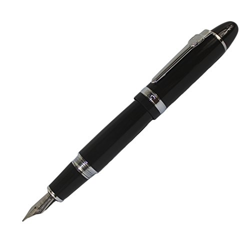 zohot Jinhao 159 Füllfederhalter mit schwarzer Lackfüllung (Silber) von zoohot