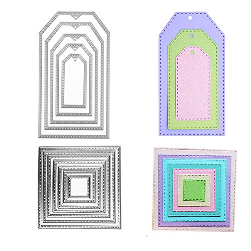 12 Stück Stanzschablone Rechteck Form Set Metall Stanzformen Viereck Quadrat Rahmen Silber Stanzschablonen für DIY Cutting Dies Scrapbooking Album,Schneiden Schablonen Papier Karten Sammelalbum Deko 12 Stück Stanzschablone Rechteck Form Set Metall Stanzformen Viereck Quadrat Rahmen Silber Stanzschablonen für DIY Cutting Dies Scrapbooking Album,Schneiden Schablonen Papier Karten Sammelalbum Deko von zooting