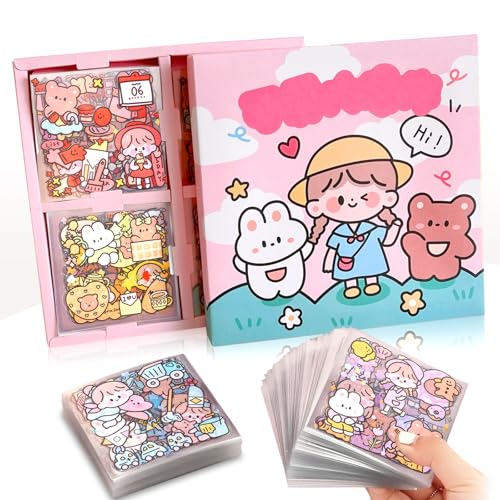 100 Stück Sticker Kawaii, Cute Sticker, Niedliches Cartoon Mädchen Aufkleber Set, Scrapbook Stickers, Cartoon Aufkleber, Journaling Stickers, für DIY Scrapbook Notizbuch Fotoalbum und Kalender 100 Stück Sticker Kawaii, Cute Sticker, Niedliches Cartoon Mädchen Aufkleber Set, Scrapbook Stickers, Cartoon Aufkleber, Journaling Stickers, für DIY Scrapbook Notizbuch Fotoalbum und Kalender von zorvixal