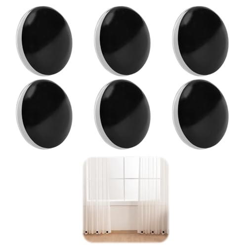 6 Stück Gardinenbeschwerer Wasserdicht, 4cm Runde Magnetische Duschvorhang, Schwarz Magnet Beschwerer Vorhang, Werkzeugfreie Gardinenbeschwerer, Duschvorhang Gewichte für Vorhänge, Tischdecken 6 Stück Gardinenbeschwerer Wasserdicht, 4cm Runde Magnetische Duschvorhang, Schwarz Magnet Beschwerer Vorhang, Werkzeugfreie Gardinenbeschwerer, Duschvorhang Gewichte für Vorhänge, Tischdecken von zorvixal