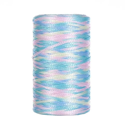 1 Stück 100g/100m Polypropylen Flache Macrame Cord,Breite: 3mm,makramee Garn,garn Zum Häkeln,Makramee Band,Makramee Schnur,Gilt Für Häkeln, Stricken, Dekoration, DIY Handwerk (Farbe-P) von zoufabaola