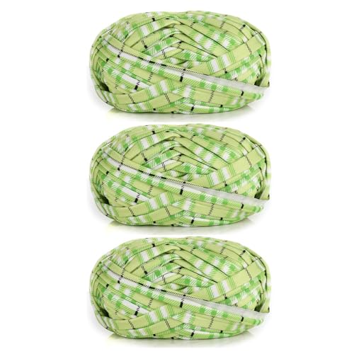 3 Stück 300g/96m T-Shirt-Garn,Durchmesser 20mm,textilgarn,baumwollgarn Zum Häkeln, Strickgarn, Stoff, Häkelgarn Für Taschen, Körbe, Decken, Heimdekoration (CX) von zoufabaola
