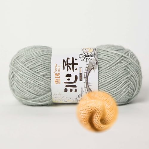 50g/130m Häkelgarn, Handstrickgarn Baumwollgarn 78% Baumwolle/22% Acryl,baumwolle Zum Stricken, Crochet Yarn,für Häkeln Und Kunsthandwerk, Anfänger, Profis (Grau-B) von zoufabaola