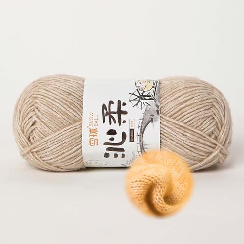 50g/130m Häkelgarn, Handstrickgarn Baumwollgarn 78% Baumwolle/22% Acryl,baumwolle Zum Stricken, Crochet Yarn,für Häkeln Und Kunsthandwerk, Anfänger, Profis (Khaki) von zoufabaola
