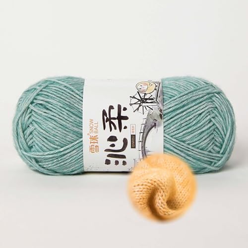 50g/130m Häkelgarn, Handstrickgarn Baumwollgarn 78% Baumwolle/22% Acryl,baumwolle Zum Stricken, Crochet Yarn,für Tierpuppen, Fäustlinge, Mützen, Schals, Decken, Pullover (Blau-C) von zoufabaola