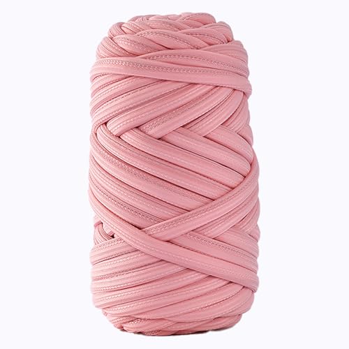 Dicke Wolle Garn 250g, Chunky XXL Wolle Zum Handstricke, Schlauchgarn Armstricken Knitting Wolle, Für Körbe, Decke, Kissen, Rucksack, Haustierkorb (Rosa) von zoufabaola