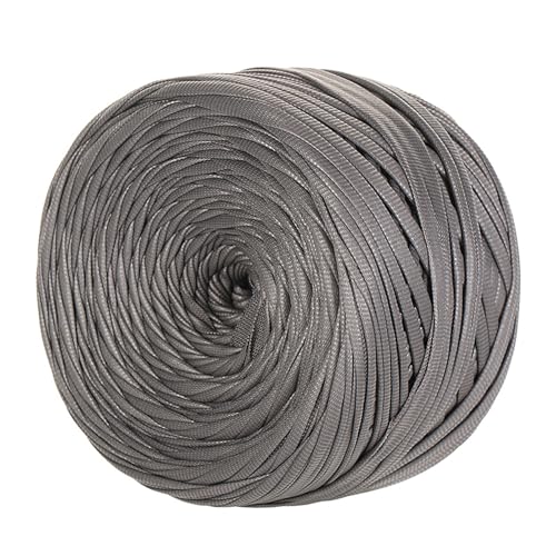 Metallic T-Shirt Garn, 200g/90m,tshirt Garn, T-shirt-garn Aus Kunstleder,Breite 1,8 Cm, Für Häkeltaschen, Körbe, Teppiche, Heimdeko, DIY-Projekte (Kunstleder Typ D) von zoufabaola