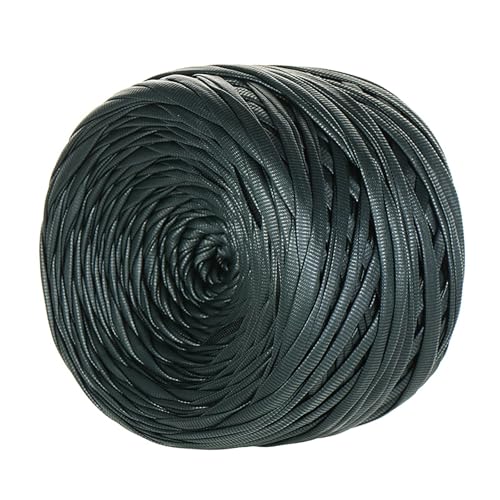 Metallic T-Shirt Garn, 200g/90m,tshirt Garn, T-shirt-garn Aus Kunstleder,Breite 1,8 Cm, Für Häkeltaschen, Körbe, Teppiche, Heimdeko, DIY-Projekte (Kunstleder Typ I) von zoufabaola