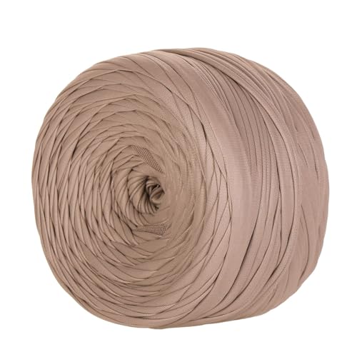 Metallic T-Shirt Garn, 200g/90m,tshirt Garn, T-shirt-garn Aus Kunstleder,Breite 1,8 Cm, Für Häkeltaschen, Körbe, Teppiche, Heimdeko, DIY-Projekte (Kunstleder Typ K) von zoufabaola