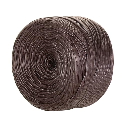 Metallic T-Shirt Garn, 200g/90m,tshirt Garn, T-shirt-garn Aus Kunstleder,Breite 1,8 Cm, Für Häkeltaschen, Körbe, Teppiche, Heimdeko, DIY-Projekte (Kunstleder Typ R) von zoufabaola