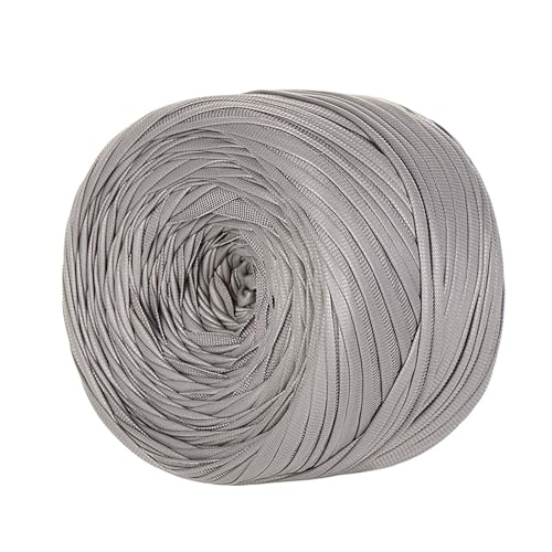Metallic T-Shirt Garn, 200g/90m,tshirt Garn, T-shirt-garn Aus Kunstleder,Breite 1,8 Cm, Stoffgarn mit einseitiger Farbe,Für Häkeltaschen, Körbe, Teppiche, Heimdeko, DIY-Projekte (Kunstleder Typ C) von zoufabaola
