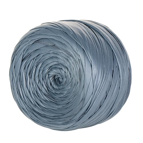 Metallic T-Shirt Garn, 200g/90m,tshirt Garn, T-shirt-garn Aus Kunstleder,Breite 1,8 Cm, Stoffgarn mit einseitiger Farbe,Für Häkeltaschen, Körbe, Teppiche, Heimdeko, DIY-Projekte (Kunstleder Typ F) von zoufabaola