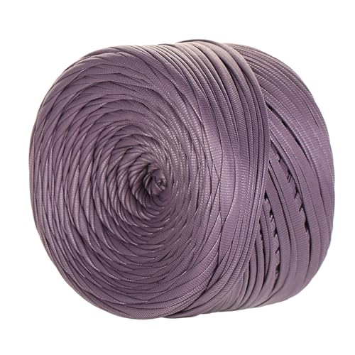 Metallic T-Shirt Garn, 200g/90m,tshirt Garn, T-shirt-garn Aus Kunstleder,Breite 1,8 Cm, Stoffgarn mit einseitiger Farbe,Für Häkeltaschen, Körbe, Teppiche, Heimdeko, DIY-Projekte (Kunstleder Typ L) von zoufabaola