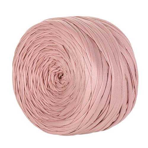 Metallic T-Shirt Garn, 200g/90m,tshirt Garn, T-shirt-garn Aus Kunstleder,Breite 1,8 Cm, Stoffgarn mit einseitiger Farbe,Für Häkeltaschen, Körbe, Teppiche, Heimdeko, DIY-Projekte (Kunstleder Typ M) von zoufabaola