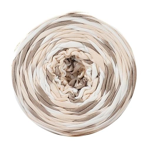 T-Shirt Garn Gewicht 300g, T-Shirt Bändchengarn Länge 90m Zum Häkeln, Häkelgarn Dickes Garn Für Häkeltaschen/Körbe/Teppiche, Heimdekoration, DIY-Kunsthandwerk (24) von zoufabaola