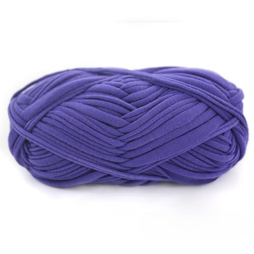 T-Shirt Garn Strickgarn | Baumwollgarn | Häkelgarn Für | Stricken Von | Häkelgarn Korbflechtzubehör | Tshirt Garn Zum Häkeln | Textilgarn Zum Häkeln (lila-A) von zoufabaola