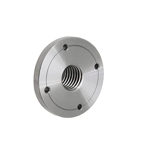 Drehbank Zubehör, Planscheibe for Drehbankfutter, 1 Zoll x 8 TPI / M18 x 2,5 / M33 x 3,5 Gewindeflanschplatte Fräsfutter for Holzdrehwerkzeuge(75mm m33x3.5) von zqagBaod