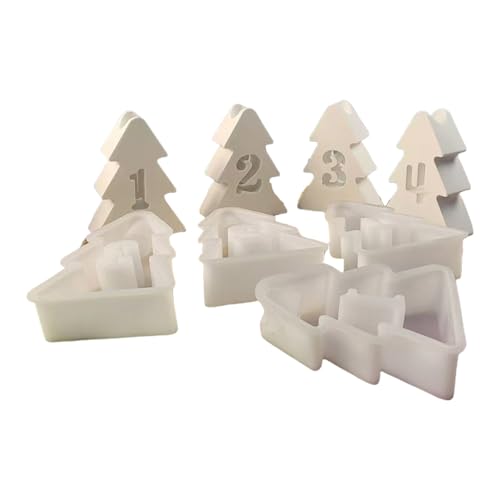 4pieces Kerzenhalter Silikonform Kerzenhalterung Schimmelpilze Weihnachtsbaum Hohlgeschoss von zuousxbs