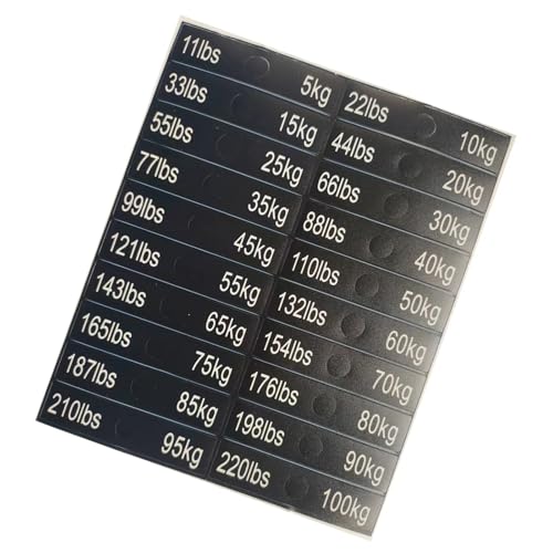 Gewichtsbezeichnungsaufkleber Mit Vorgepackten Löchern Fitnessstudio Platten Etikett Aufkleber Wasserbeständig Für Gewichte Trainer Home Etiketten Gewichtsbezeichnungsaufkleber Mit Vorgepackten Löchern Fitnessstudio Platten Etikett Aufkleber Wasserbeständig Für Gewichte Trainer Home Etiketten von zuousxbs