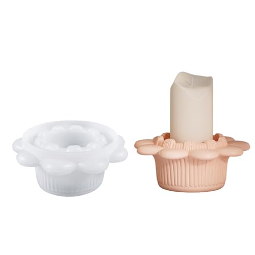 Kerzenhalter Silikonform Handgefertigte Kerzenschimmel Schimmel Gypsum Zement Aufbewahrungsbox Craft Home Decor Silicone von zuousxbs