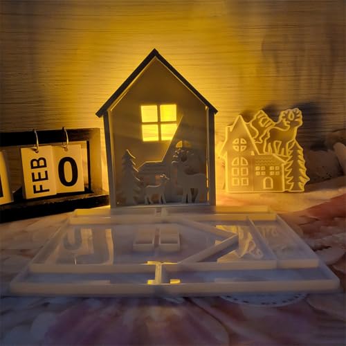 Mehrzweckfestival Weihnachtsfest Rentier Hausform Set Mit Robustem Silikon Und Gips Option Für Künstler Mehrzweckfestival Weihnachtsfest Rentier Hausform Set Mit Robustem Silikon Und Gips Option Für Künstler von zuousxbs
