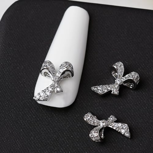 Ribbon Bowknot Art Charms 3D Bow Nagel Strasssteine Charm Silber Bowknot Nagel Charm Nagel Kunstdekor Für Acrylnägel Ribbon Bowknot Art Charms 3D Bow Nagel Strasssteine Charm Silber Bowknot Nagel Charm Nagel Kunstdekor Für Acrylnägel von zuousxbs