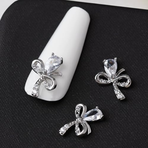 Ribbon Bowknot Art Charms 3D Bow Nagel Strasssteine Charm Silber Bowknot Nagel Charm Nagel Kunstdekor Für Acrylnägel Ribbon Bowknot Art Charms 3D Bow Nagel Strasssteine Charm Silber Bowknot Nagel Charm Nagel Kunstdekor Für Acrylnägel von zuousxbs