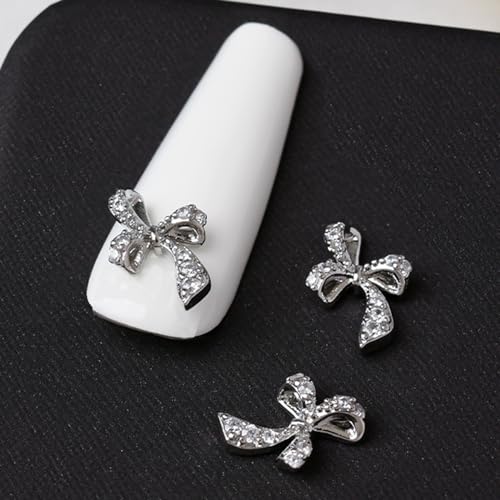 Ribbon Bowknot Art Charms 3D Bow Nagel Strasssteine Charm Silber Bowknot Nagel Charm Nagel Kunstdekor Für Acrylnägel Ribbon Bowknot Art Charms 3D Bow Nagel Strasssteine Charm Silber Bowknot Nagel Charm Nagel Kunstdekor Für Acrylnägel von zuousxbs