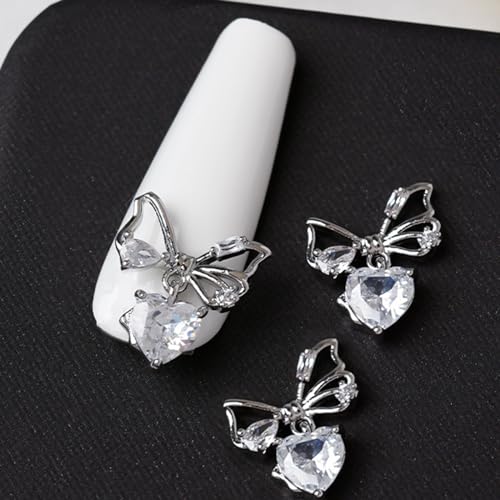 Ribbon Bowknot Art Charms 3D Bow Nagel Strasssteine Charm Silber Bowknot Nagel Charm Nagel Kunstdekor Für Acrylnägel Ribbon Bowknot Art Charms 3D Bow Nagel Strasssteine Charm Silber Bowknot Nagel Charm Nagel Kunstdekor Für Acrylnägel von zuousxbs