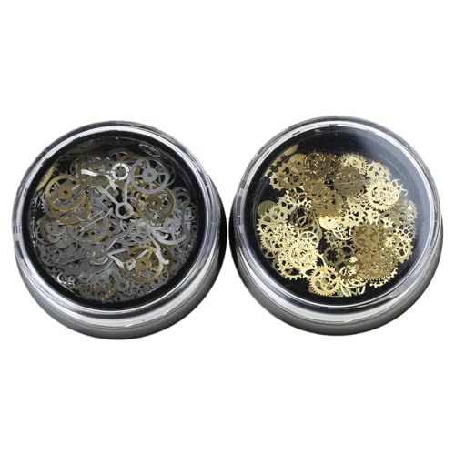 zuousxbs 2 Box Mixed Steampunk Cogs Gear Charm Resin Fill Accessories Craft Charm für Resin Casting Jewelry Resin Making Projects zuousxbs 2 Box Mixed Steampunk Cogs Gear Charm Resin Fill Accessories Craft Charm für Resin Casting Jewelry Resin Making Projects von zuousxbs