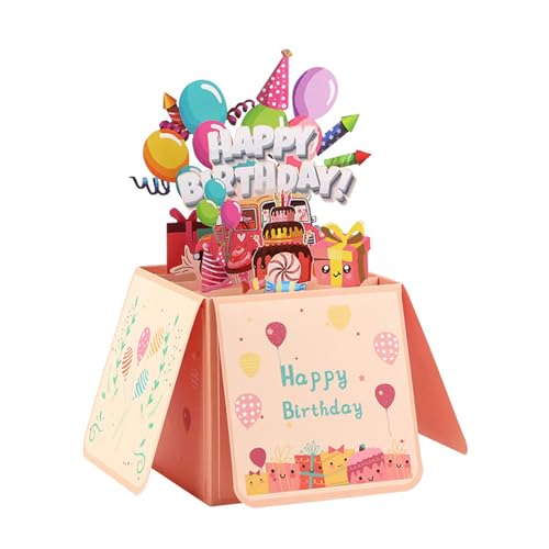 zuousxbs Schöne Segen 3D Kisten Begrüßungskarte Geburtstag Grußkarte Geburtstagsfeiern Lieferungen von zuousxbs
