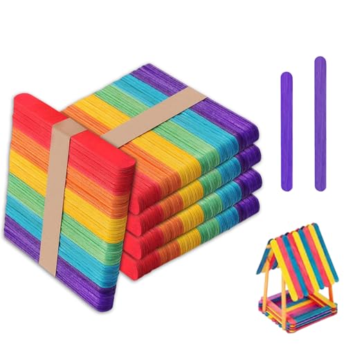 200 Stück Bunte Holzstiele, Eisstiele Holz Holzstäbchen, Umrühren Holzstiele, Holz Bastelstäbe, Für Eiscreme, Wohnkultur, Diy Handwerk, 6 Farben 200 Stück Bunte Holzstiele, Eisstiele Holz Holzstäbchen, Umrühren Holzstiele, Holz Bastelstäbe, Für Eiscreme, Wohnkultur, Diy Handwerk, 6 Farben von zurabini