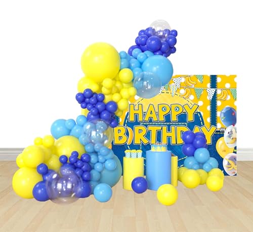 Geburtstag Deko Yellow Luftballons Dekoration Banana Fotografie Hintergrund Foto Kinder Party Banner Geburtstag Deko Yellow Luftballons Dekoration Banana Fotografie Hintergrund Foto Kinder Party Banner von zuxinor