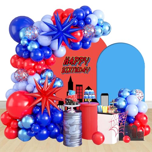 Geburtstags Dekoration Spider Luftballons Girlanden Bogen Set Folienballons Geburtstags Party Zubehör von zuxinor